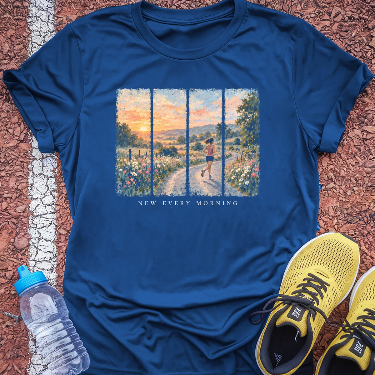 New Every Morning Tech Tee - True Royal