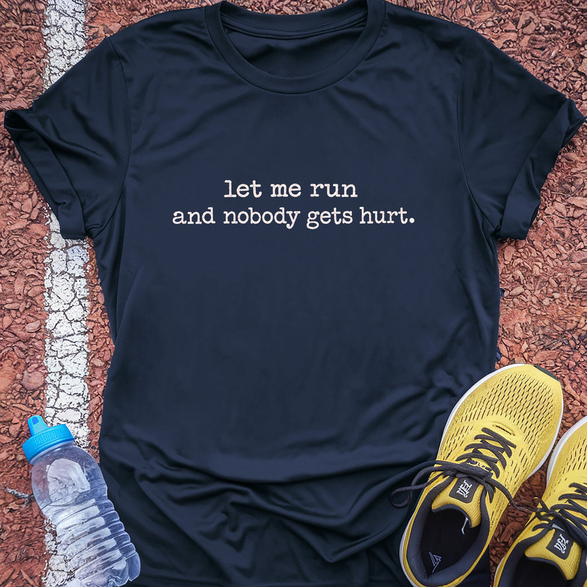 Nobody Gets Hurt Tech Tee - True Navy