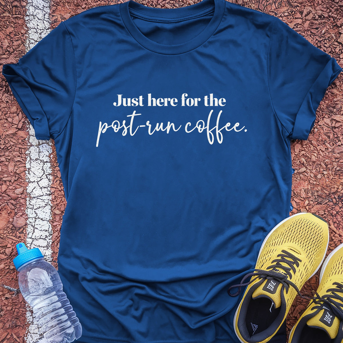 Post-Run Coffee Tech Tee - True Royal