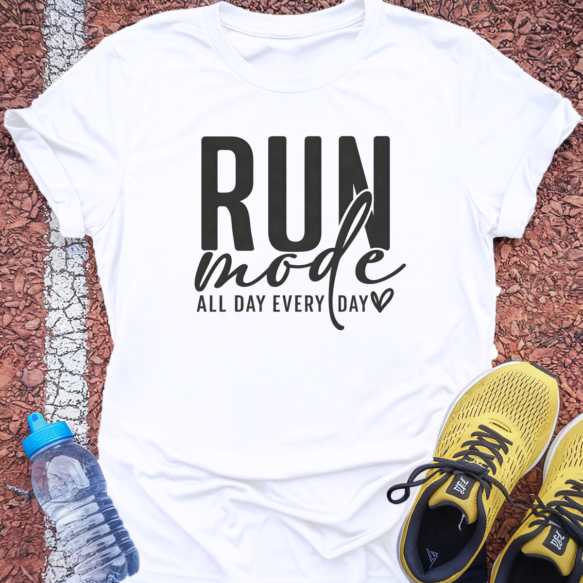 Run Mode Tech Tee - White