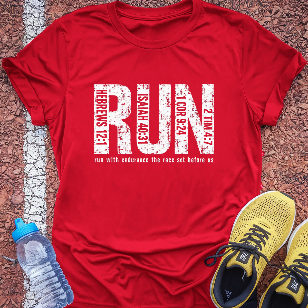 Run Verses Tech Tee - True Red