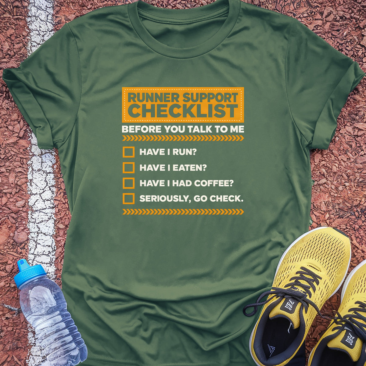 Runner Support Tech Tee - Forest Green