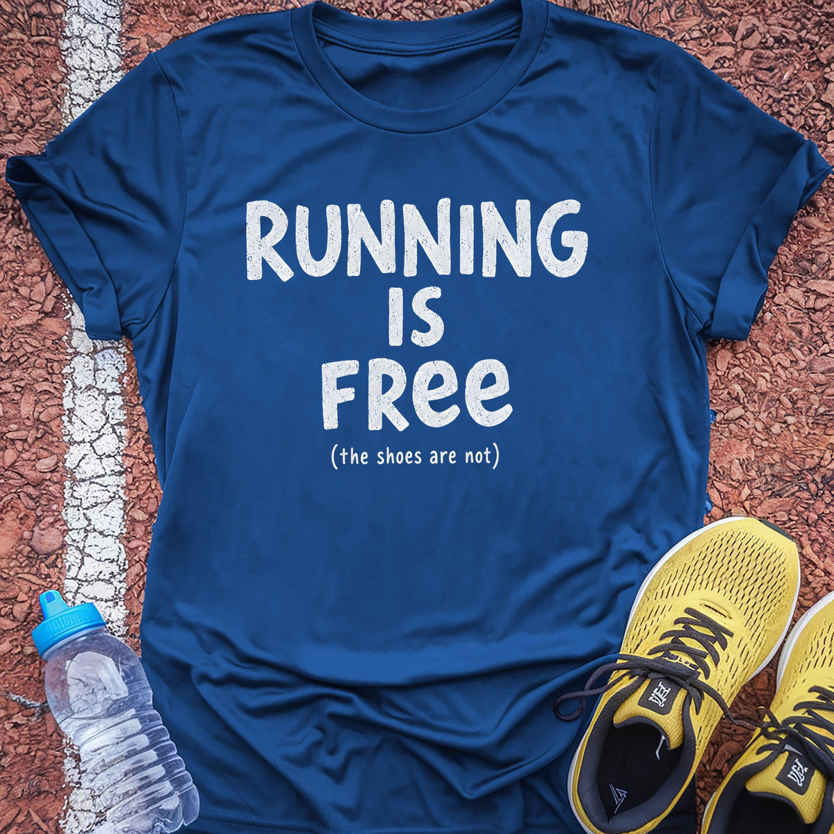 Running Is Free Tech Tee - True Royal