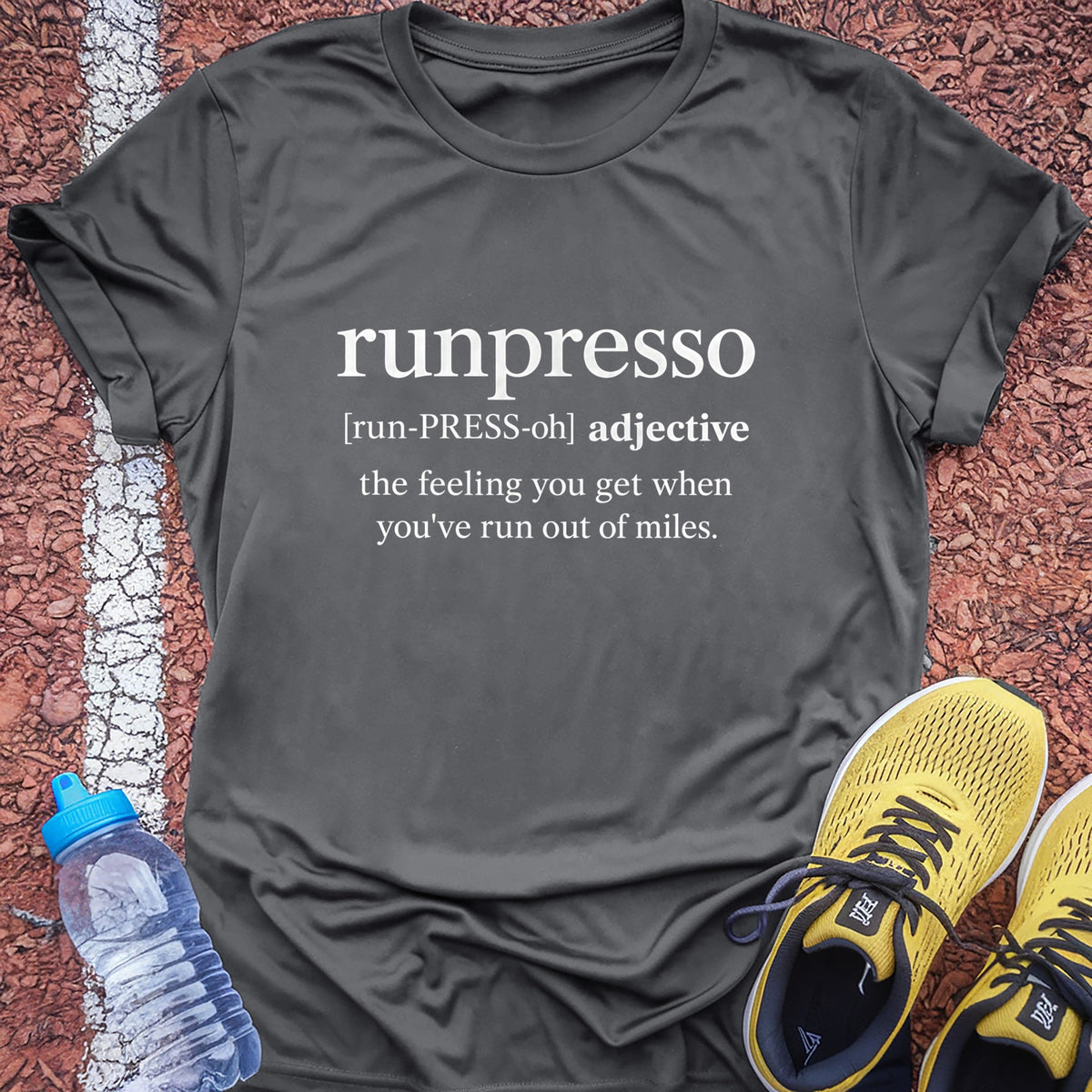Runpresso Tech Tee - Grey Concrete
