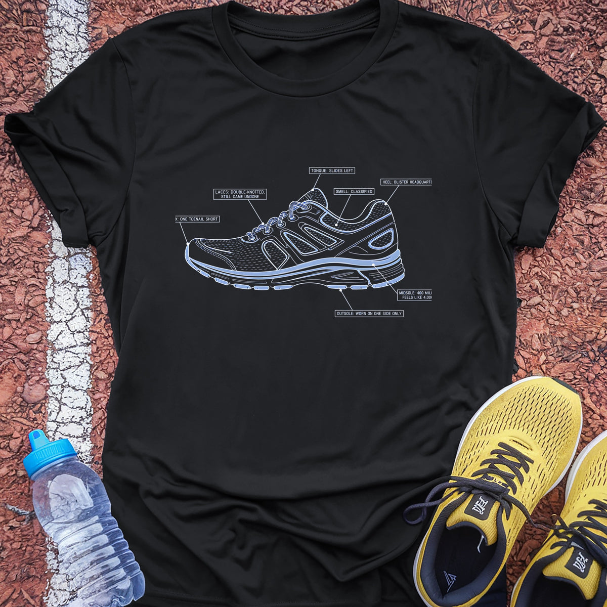 Shoe Blueprint Tech Tee - Black