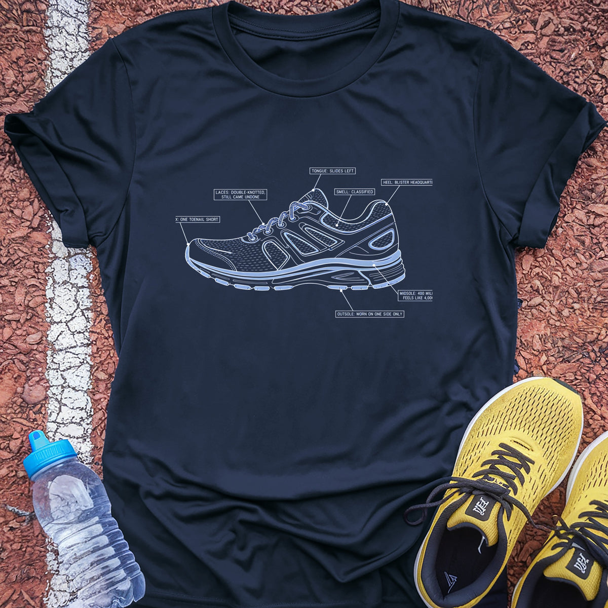 Shoe Blueprint Tech Tee - True Navy