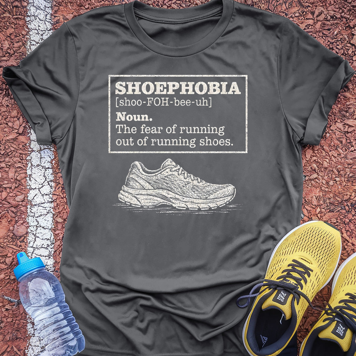 Shoephobia Tech Tee - Grey Concrete