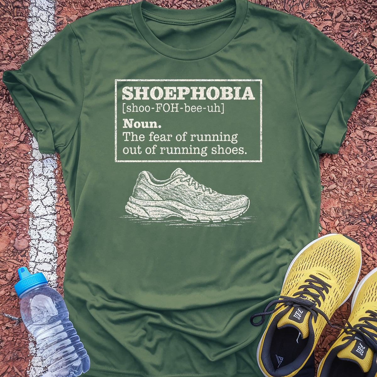 Shoephobia Tech Tee - Forest Green
