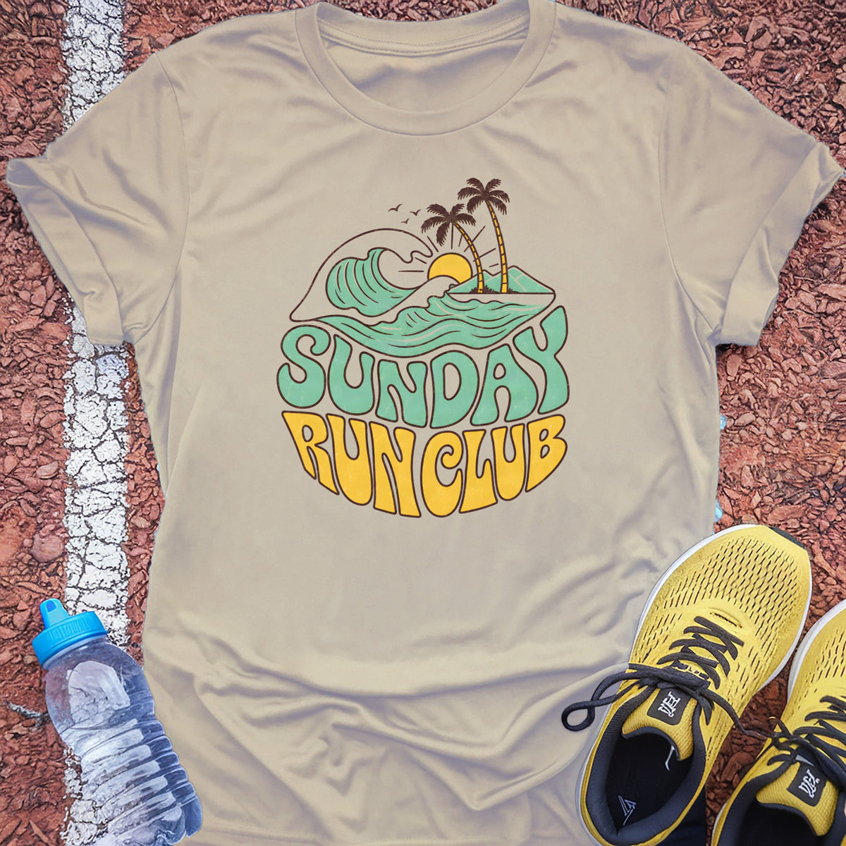 Sunday Run Club Tech Tee - Sand