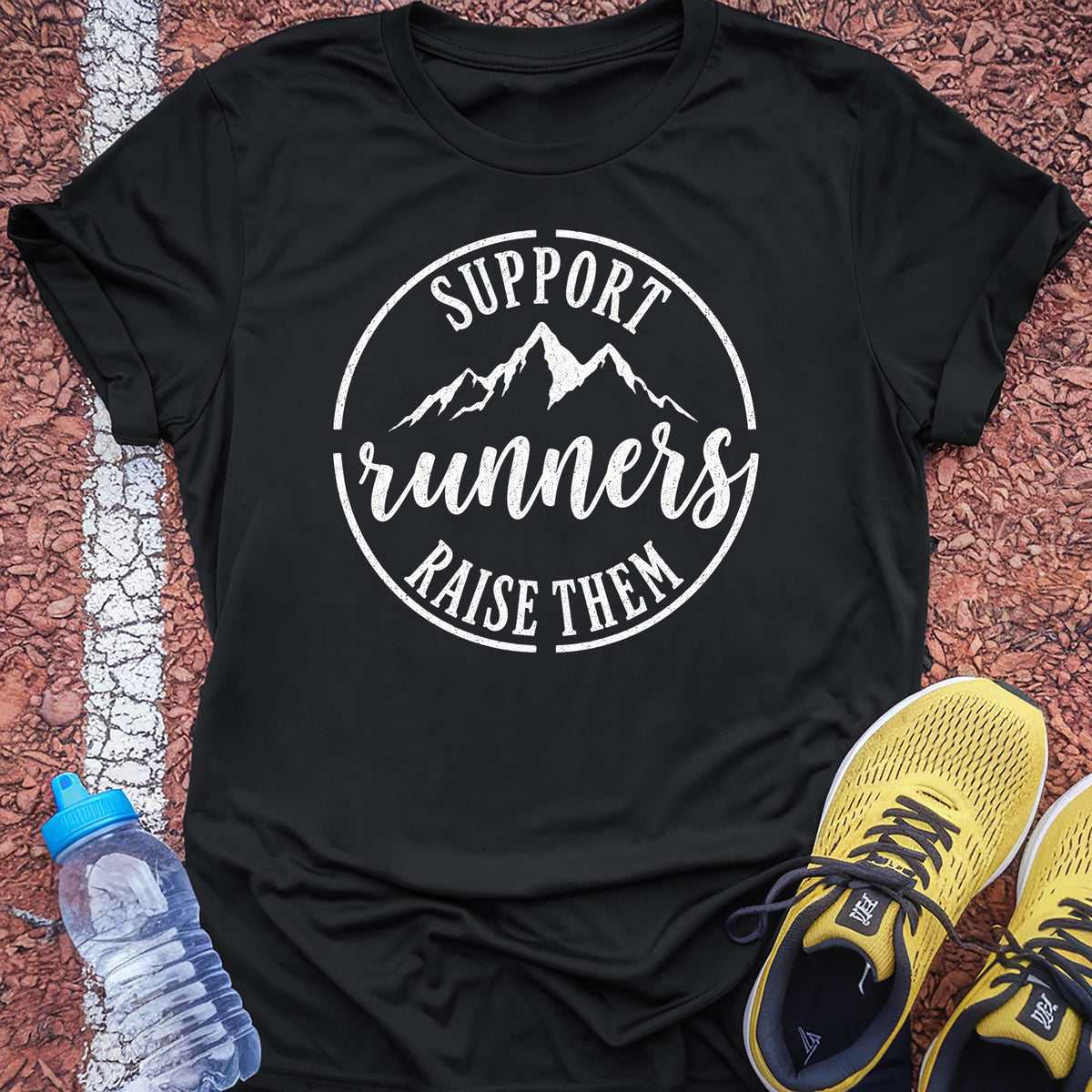 Support Runners Tech Tee - Black