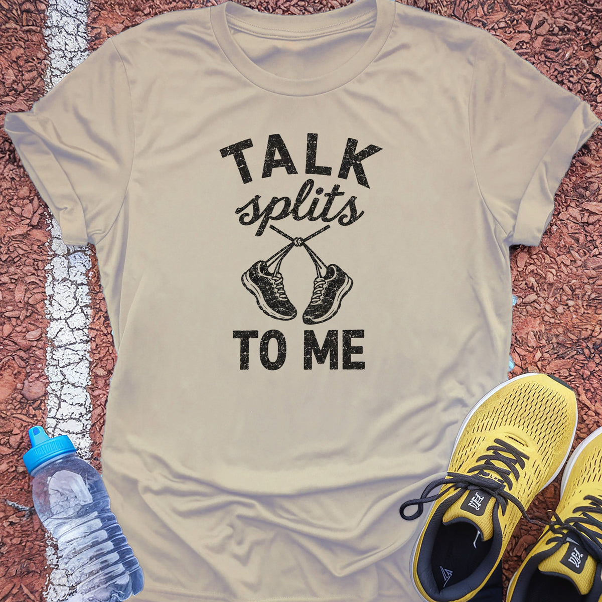 Talk Splits to Me Tech Tee - Sand