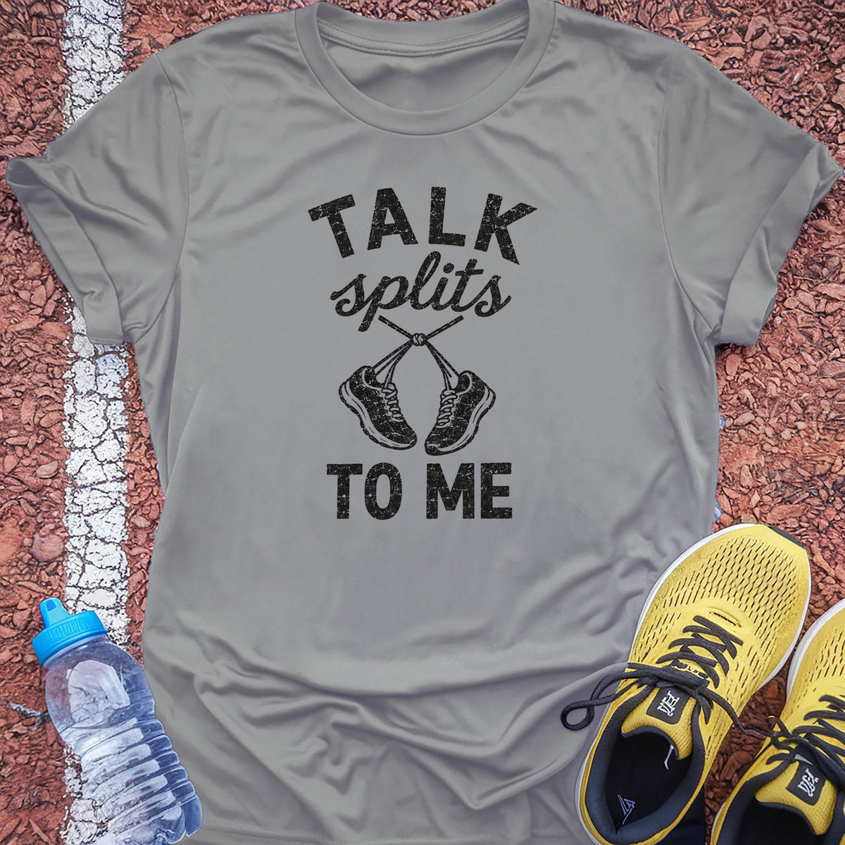 Talk Splits to Me Tech Tee - Silver