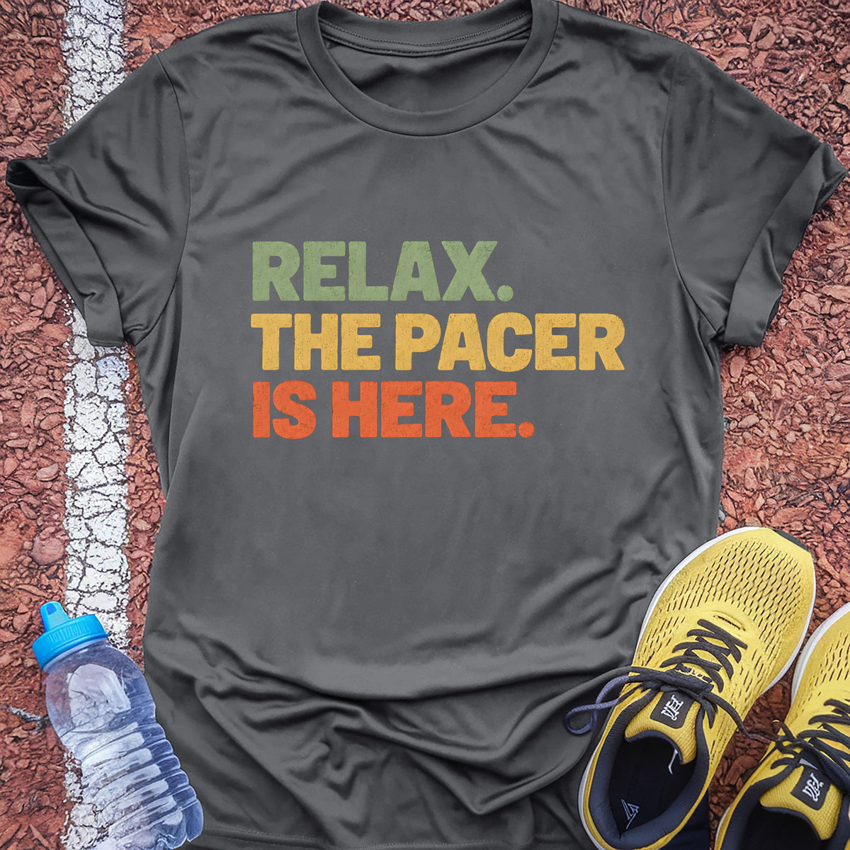 The Pacer Is Here Tech Tee - Grey Concrete