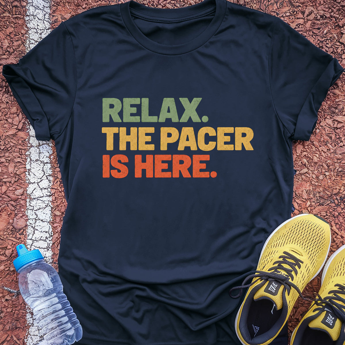 The Pacer Is Here Tech Tee - True Navy