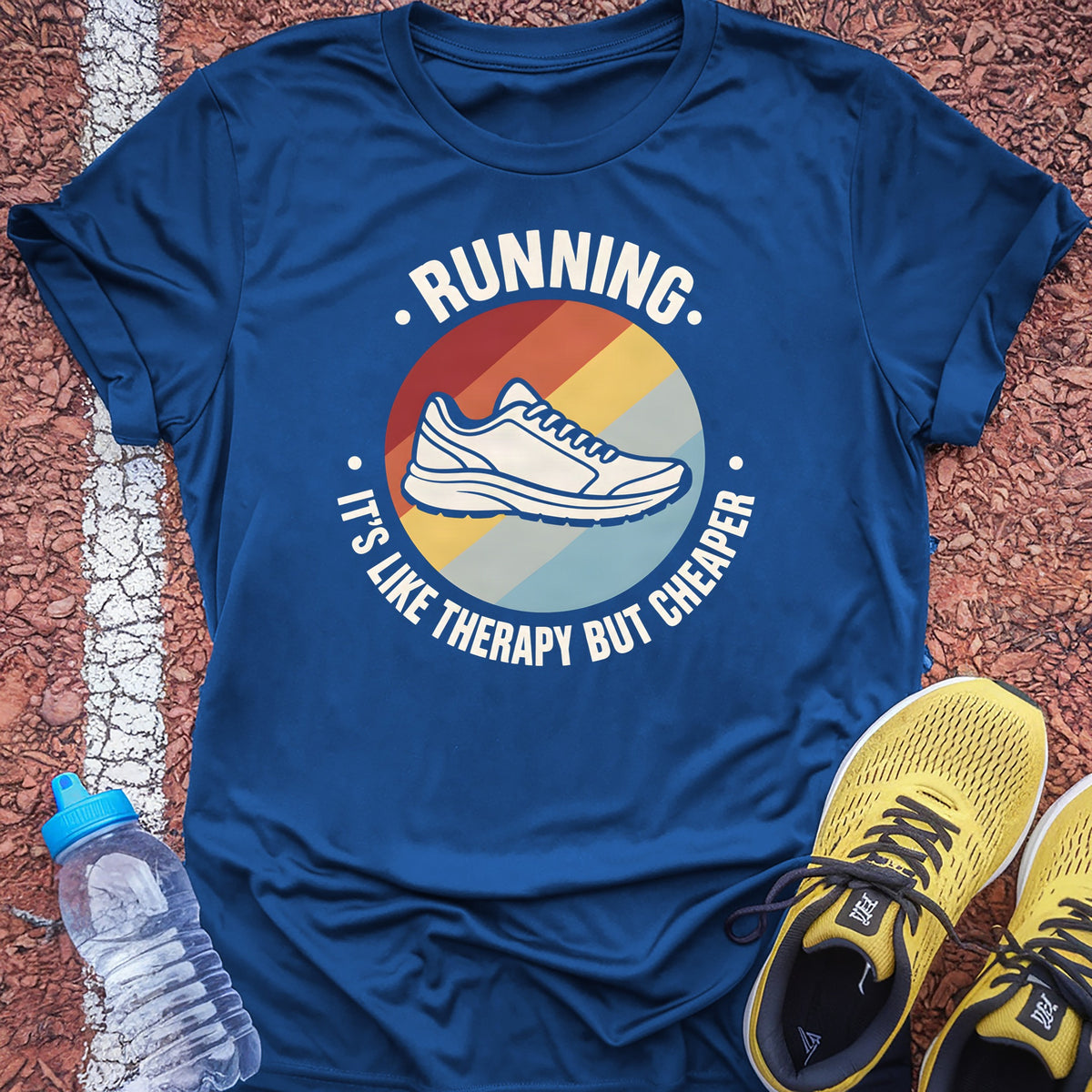 Therapy But Cheaper Tech Tee - True Royal