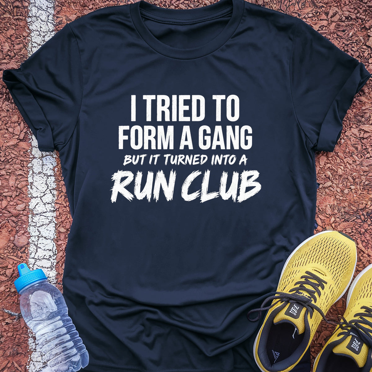 Tried to Form a Gang Tech Tee - True Navy