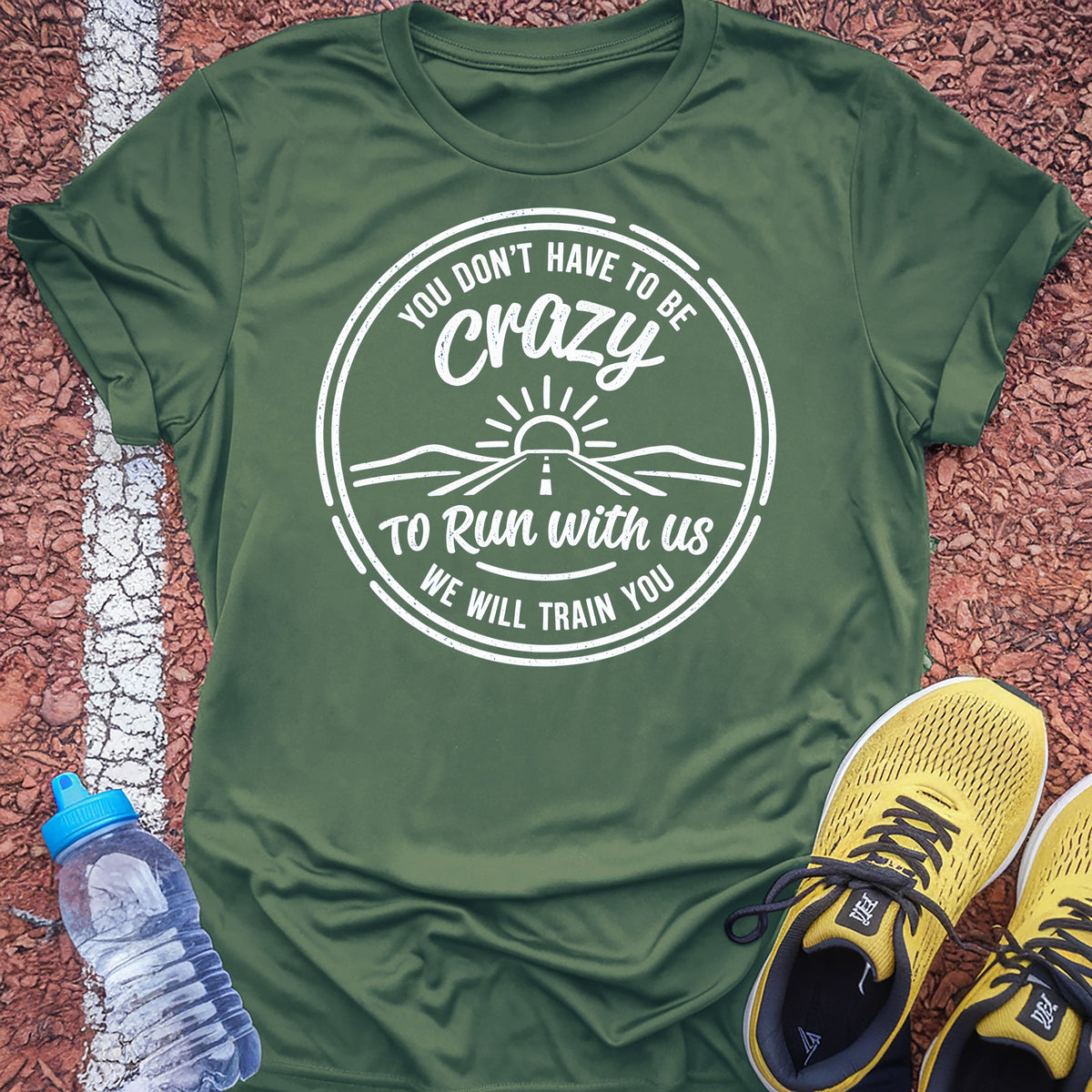 We Will Train You Tech Tee - Forest Green