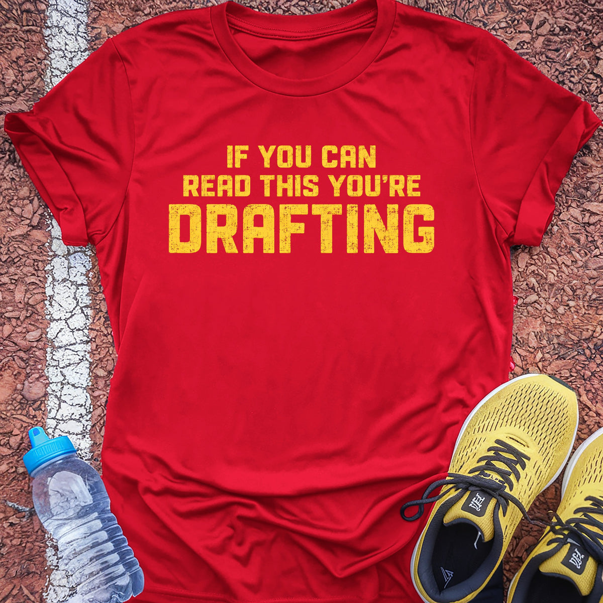 You're Drafting Tech Tee - True Red