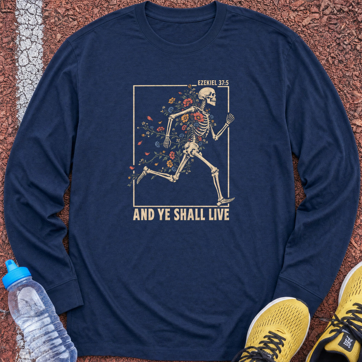 And Ye Shall Live Long Sleeve - Navy