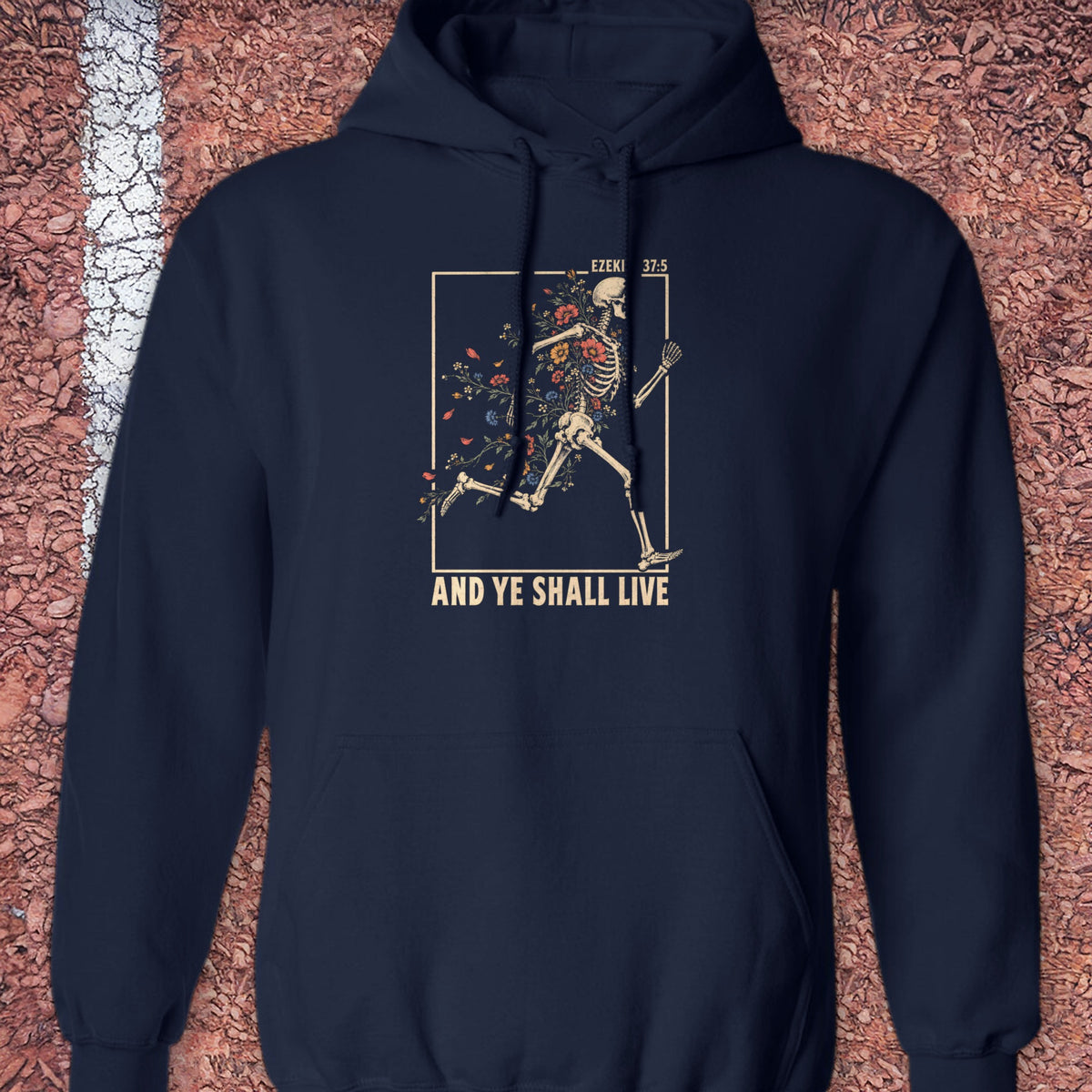 And Ye Shall Live Hoodie - Navy