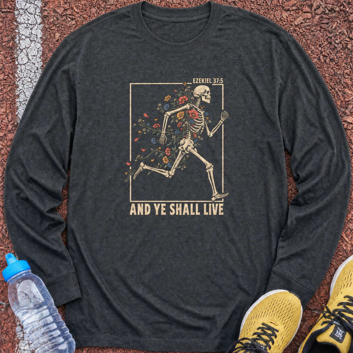 And Ye Shall Live Long Sleeve - Dark Heather