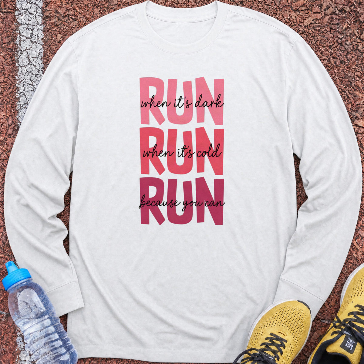 Because You Can Long Sleeve - White