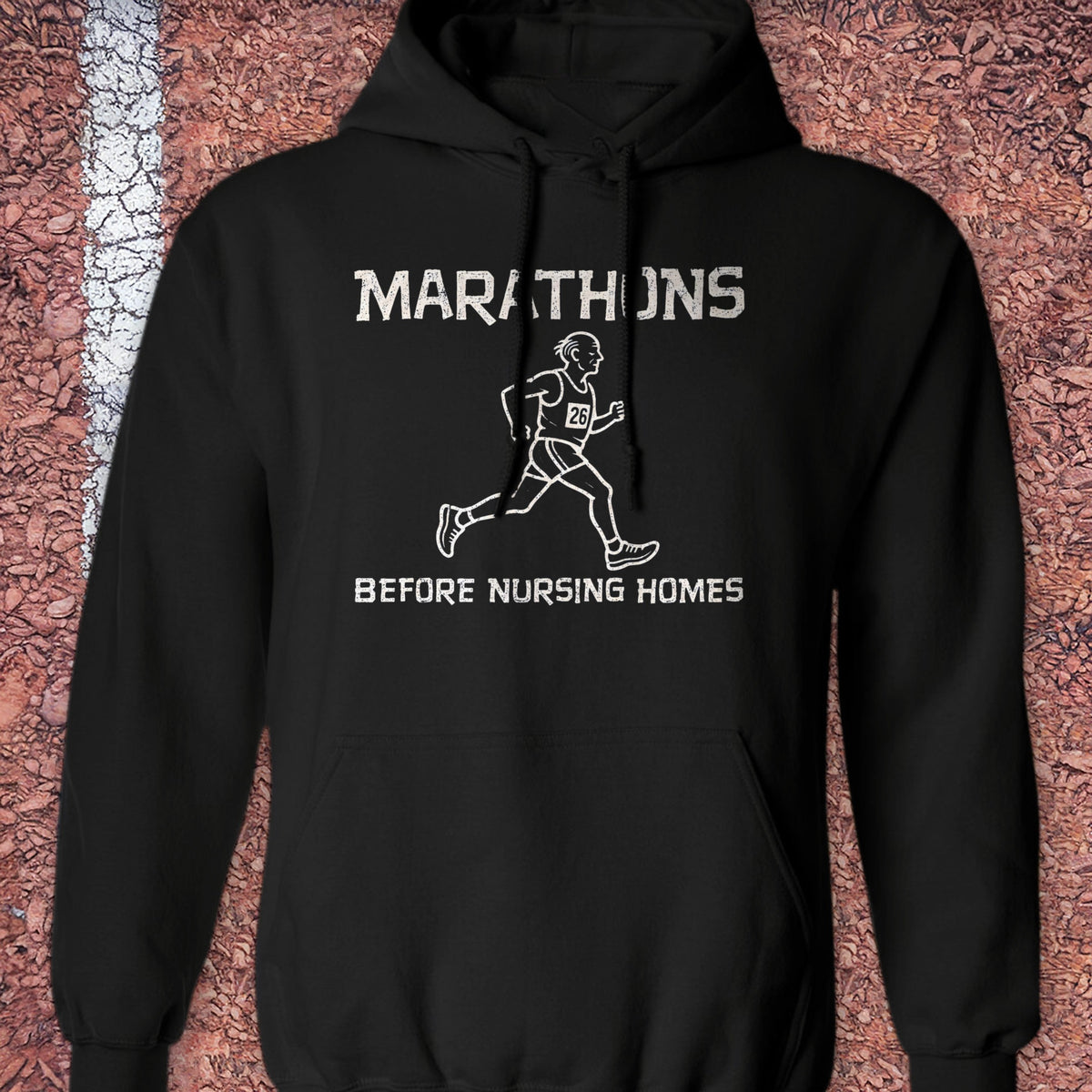 Before Nursing Homes Hoodie - Black