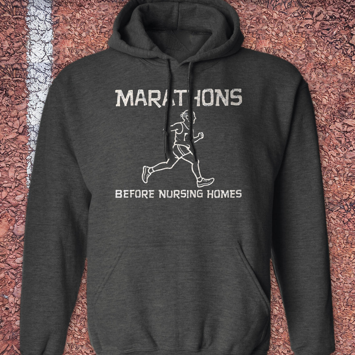 Before Nursing Homes Hoodie - Dark Heather