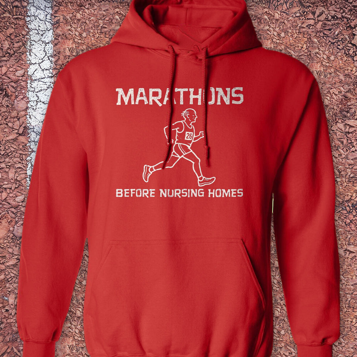 Before Nursing Homes Hoodie - Red