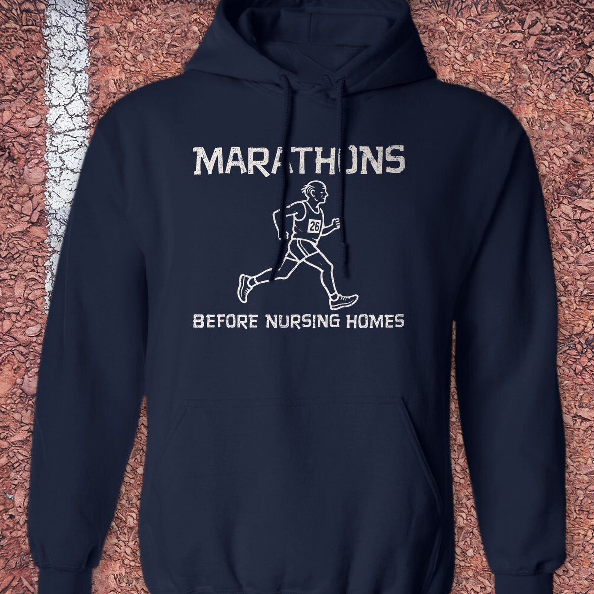 Before Nursing Homes Hoodie - Navy