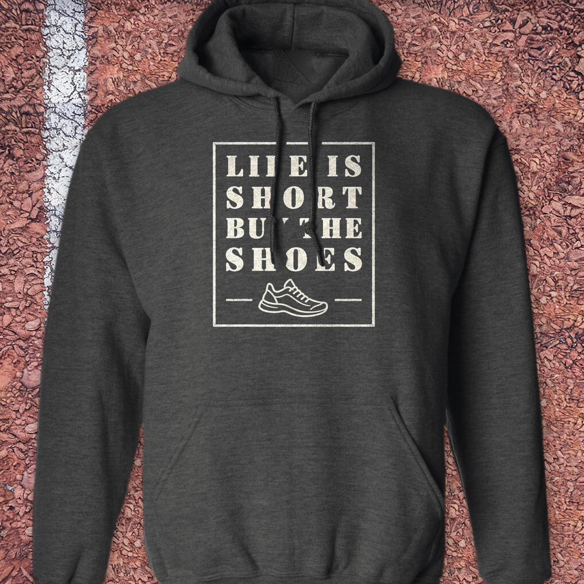 Buy the Shoes Hoodie - Dark Heather