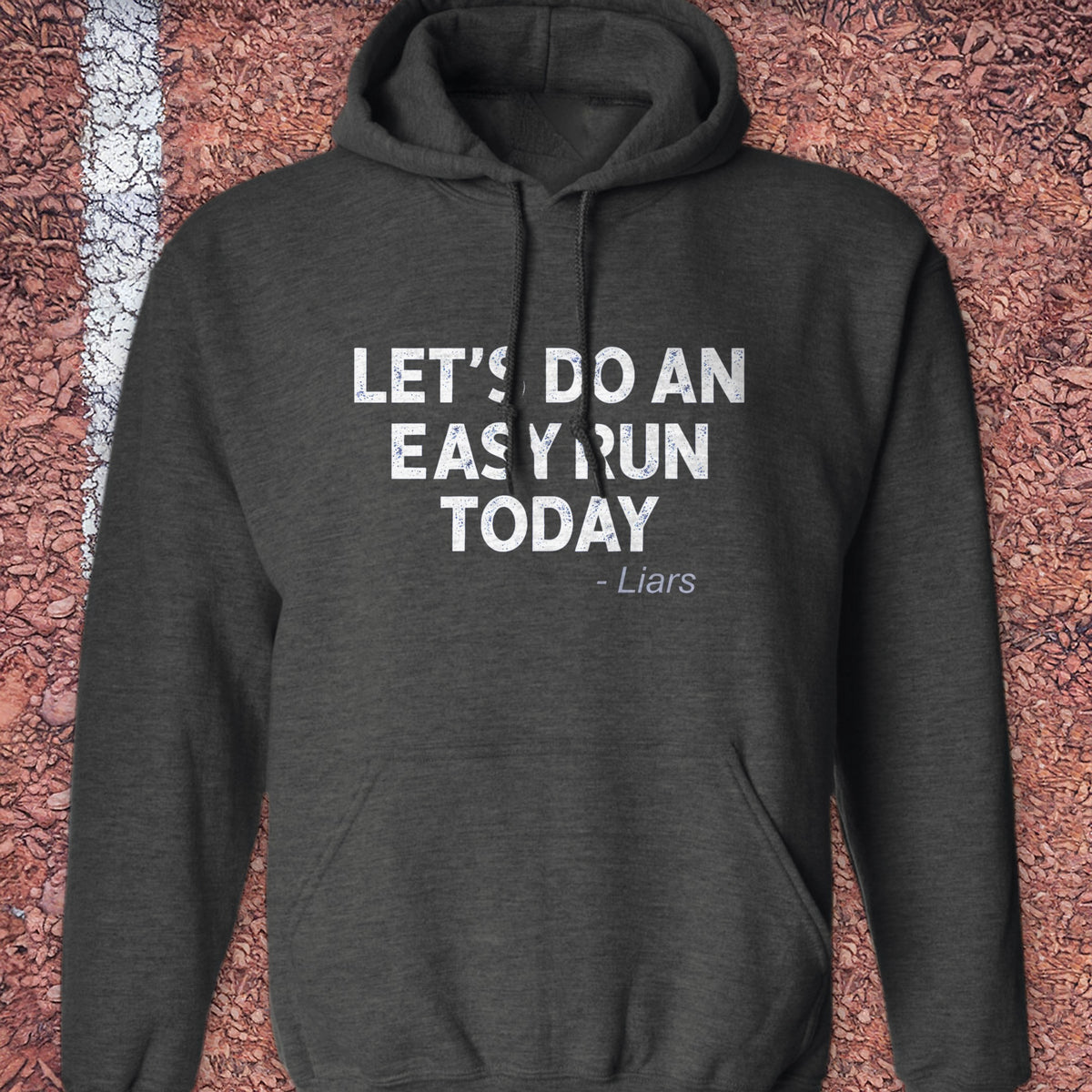 Easy Run Liars Hoodie - Dark Heather