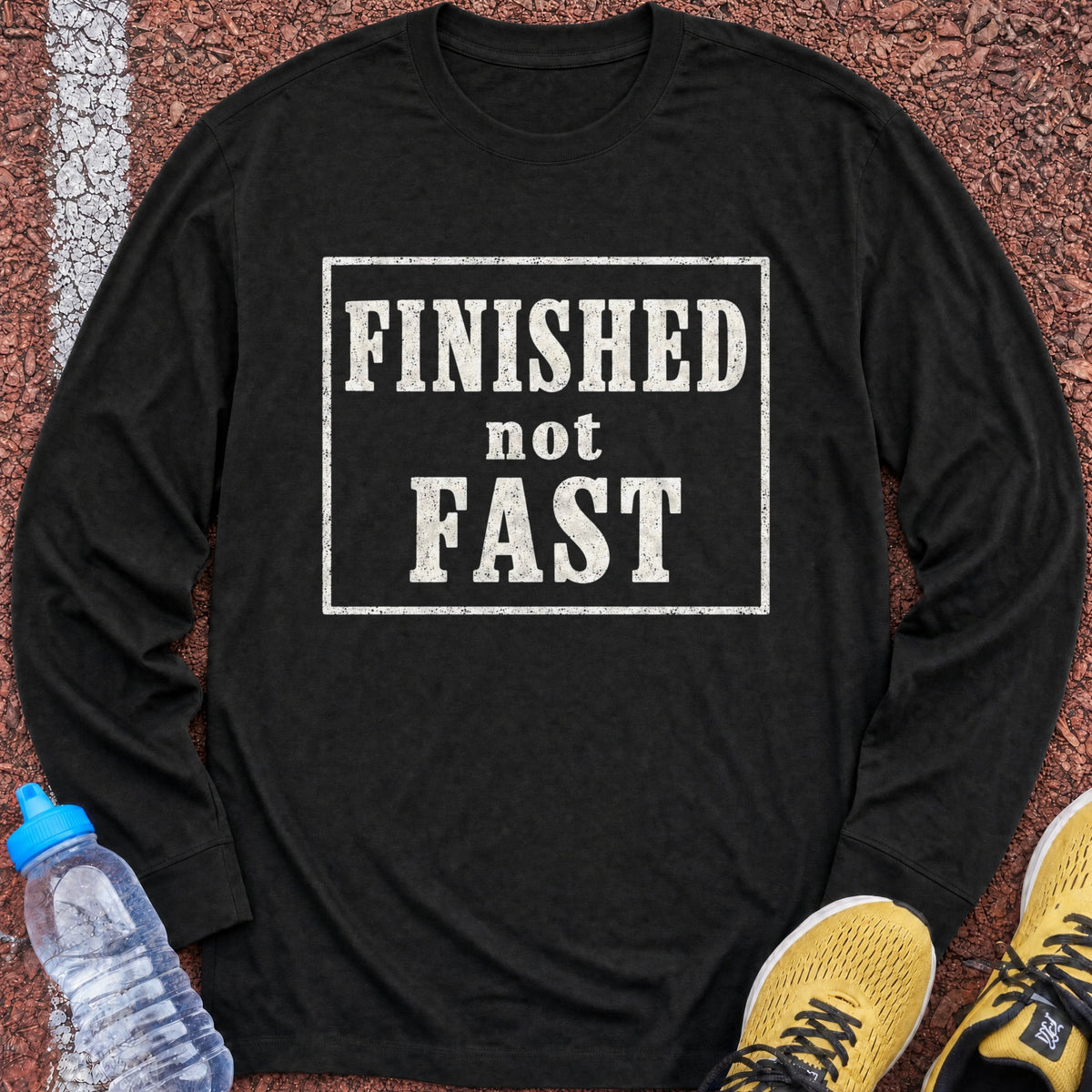 Finished Not Fast Long Sleeve - Black