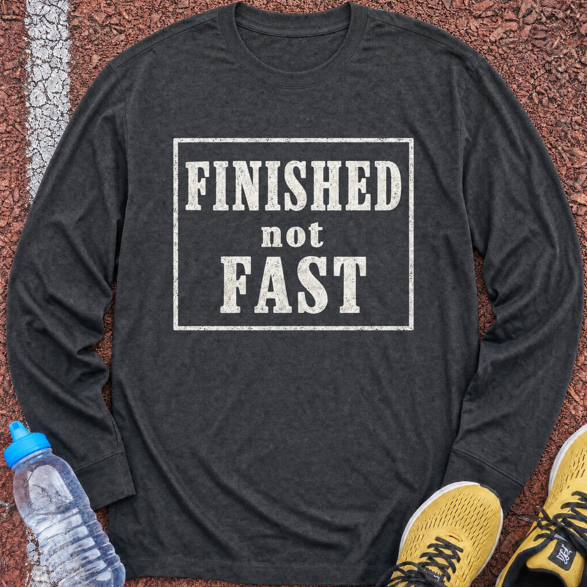 Finished Not Fast Long Sleeve - Dark Heather