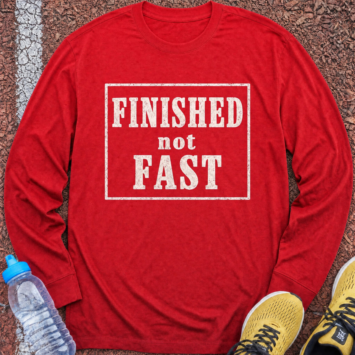 Finished Not Fast Long Sleeve - Red