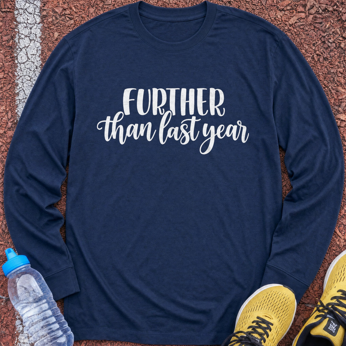 Further Than Last Year Long Sleeve - Navy