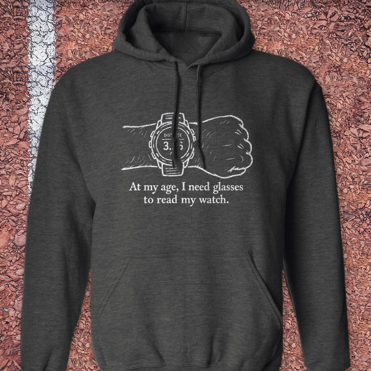 Glasses for My Watch Hoodie - Dark Heather