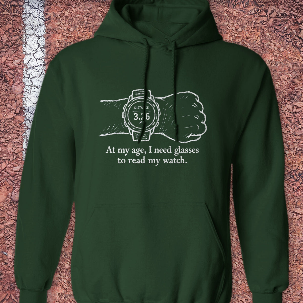 Glasses for My Watch Hoodie - Forest Green