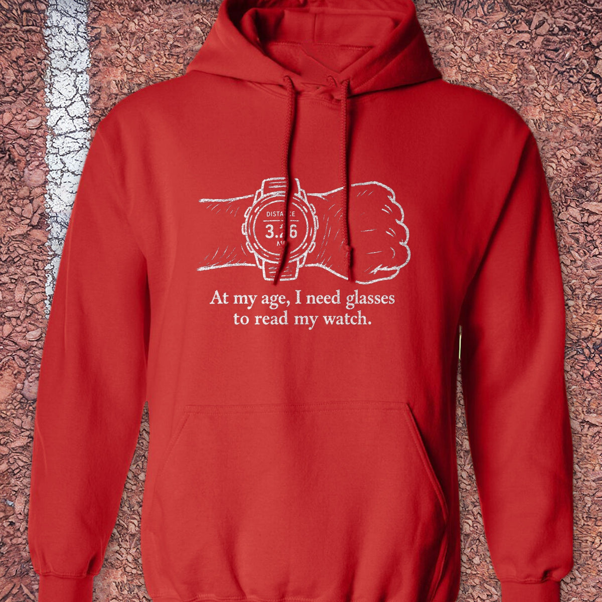 Glasses for My Watch Hoodie - Red