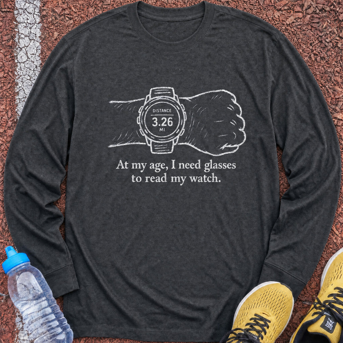 Glasses for My Watch Long Sleeve - Dark Heather