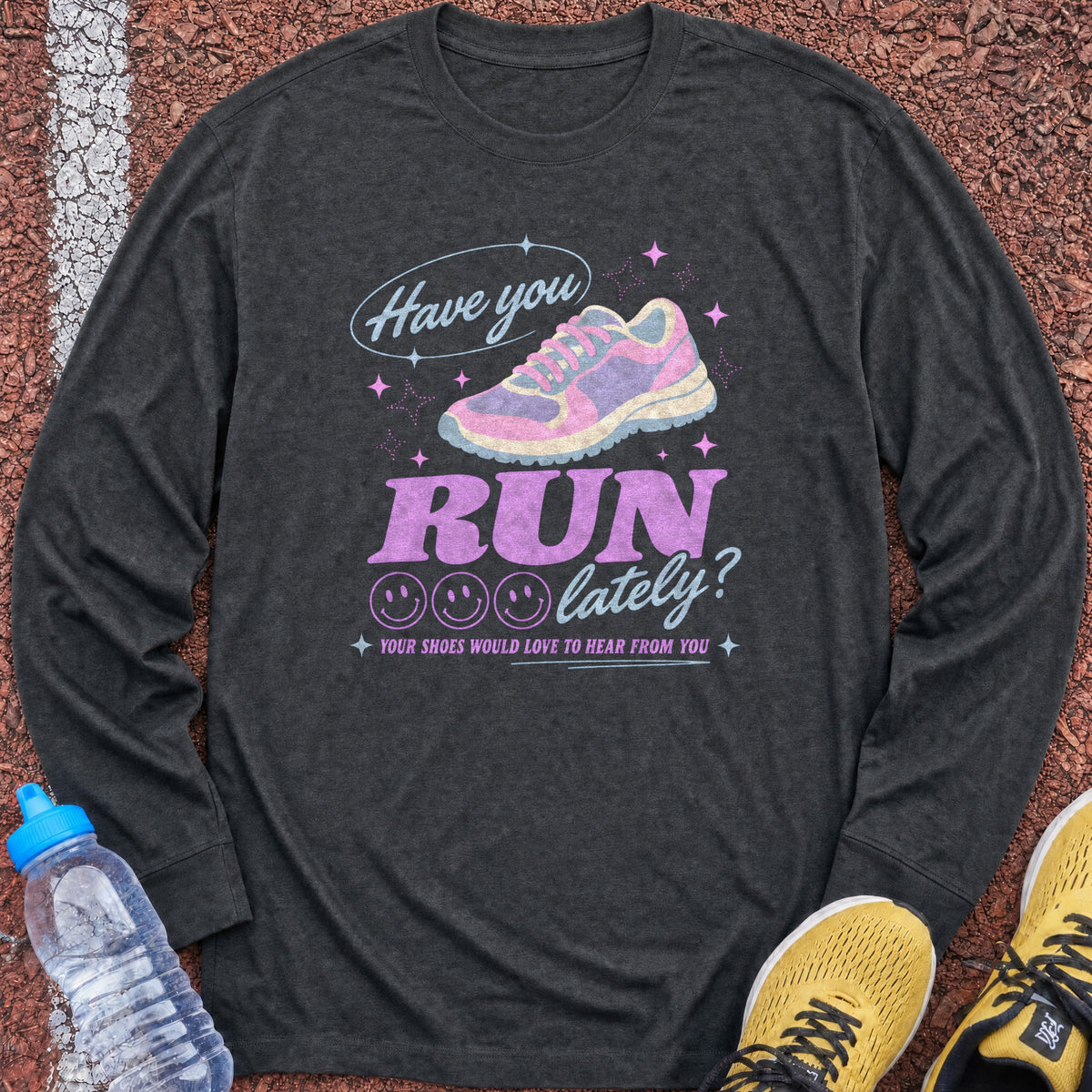 Have You Run Lately Long Sleeve - Dark Heather
