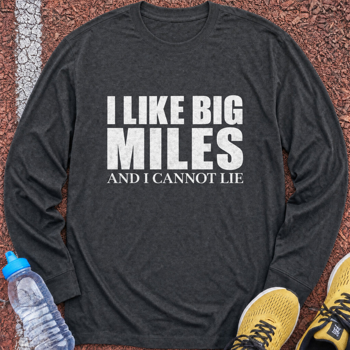 I Like Big Miles Long Sleeve - Dark Heather