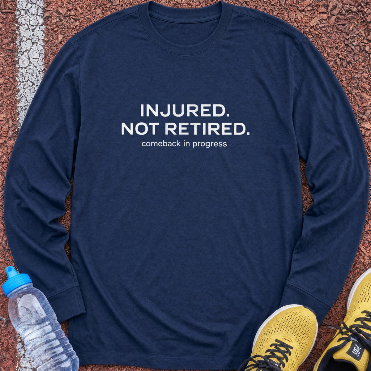 Injured Not Retired Long Sleeve - Navy