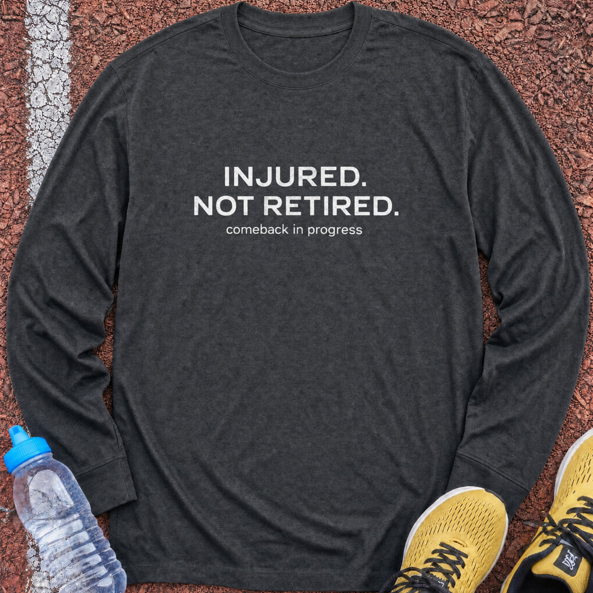 Injured Not Retired Long Sleeve - Dark Heather