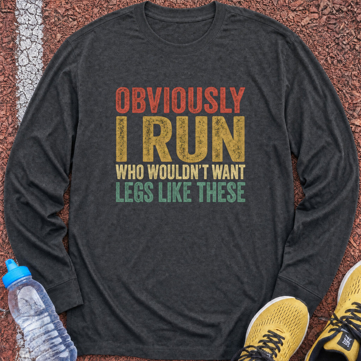 Legs Like These Long Sleeve - Dark Heather