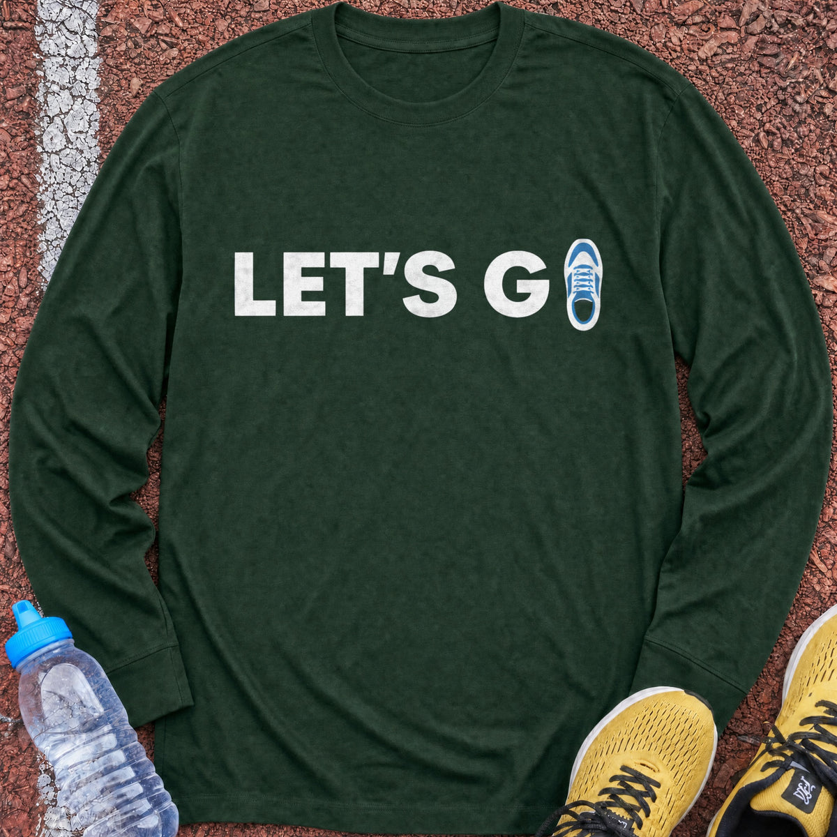 Let's Go Long Sleeve - Forest Green