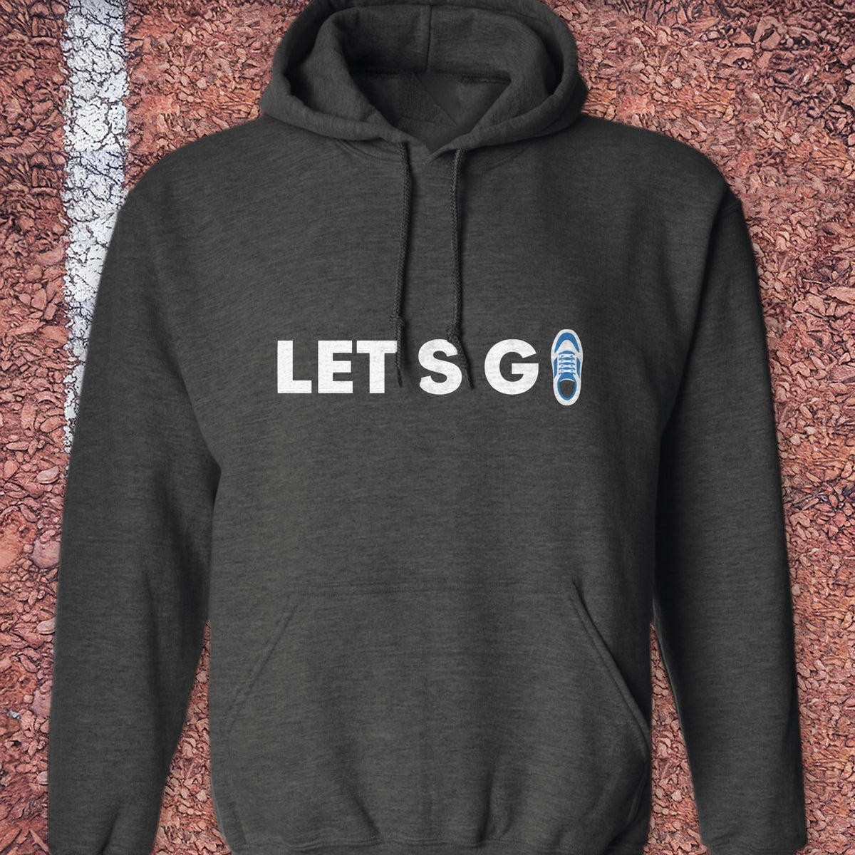 Let's Go Hoodie - Dark Heather