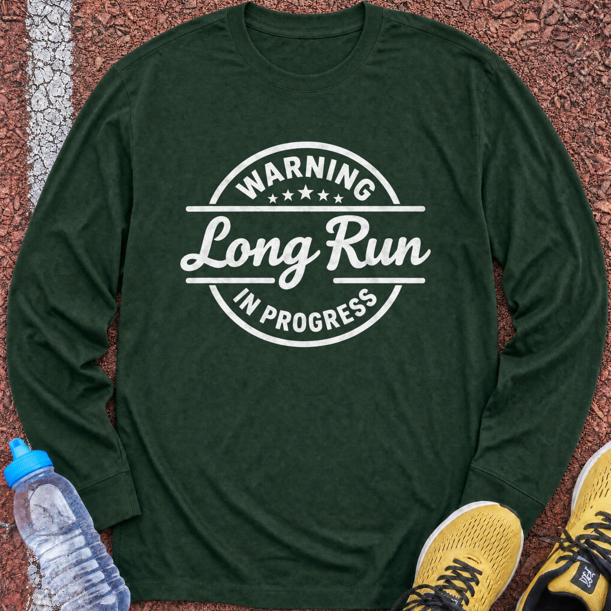 Long Run in Progress Long Sleeve - Forest Green