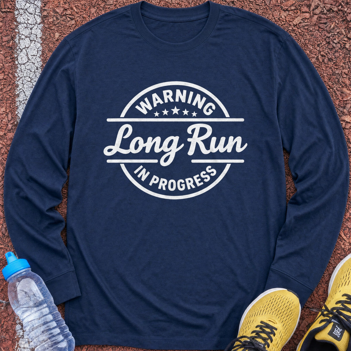 Long Run in Progress Long Sleeve - Navy