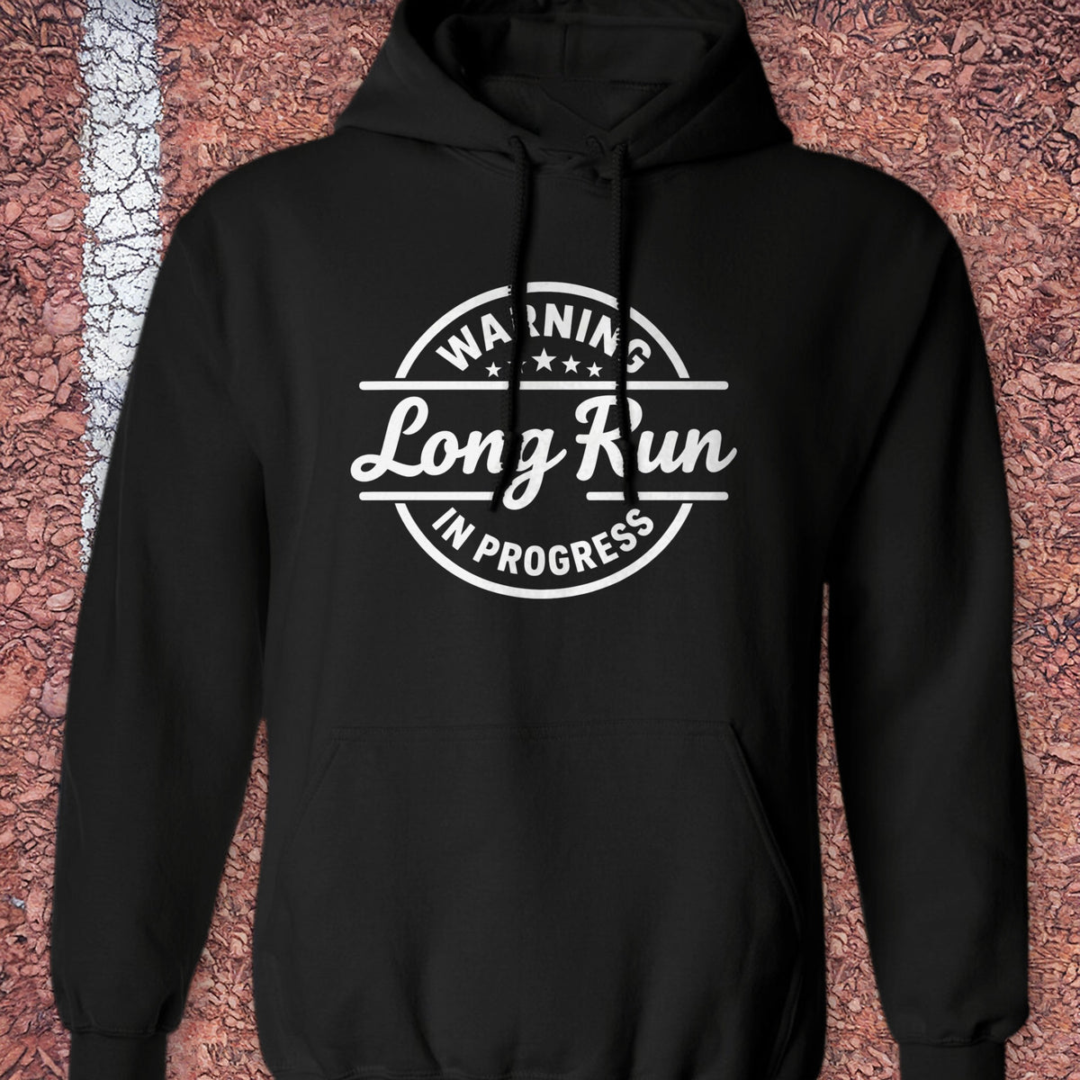 Long Run in Progress Hoodie - Black